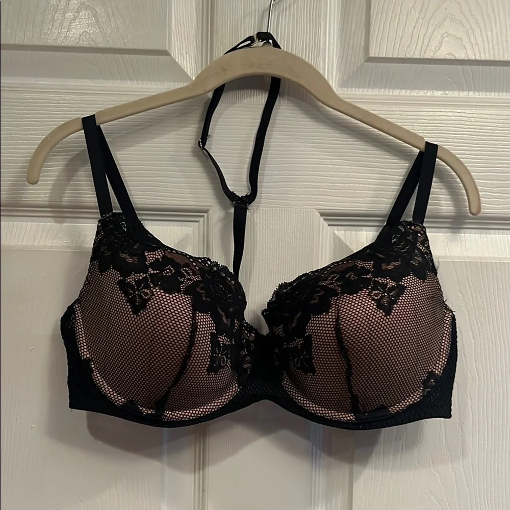 Adore Me Black Lace Full Coverage Bra